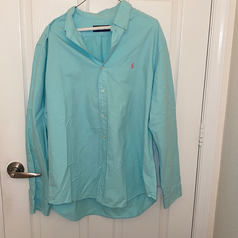Ralph Lauren blue size XL dress shirt good conditon hardly worn
